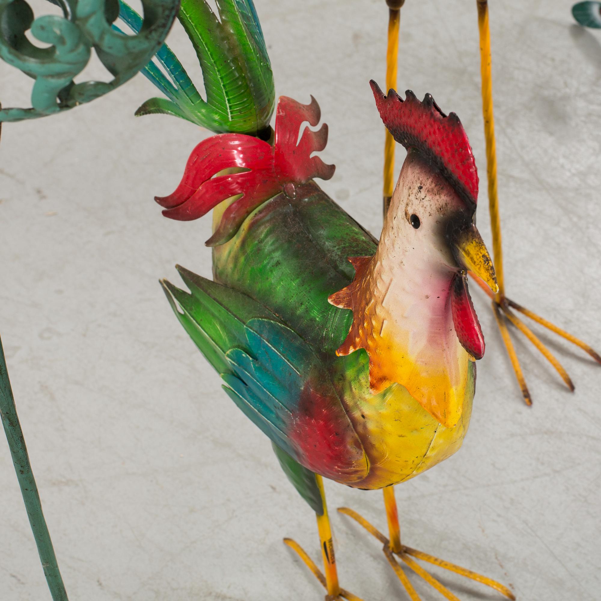 FOUR MODERN GARDEN SCULPTURES.