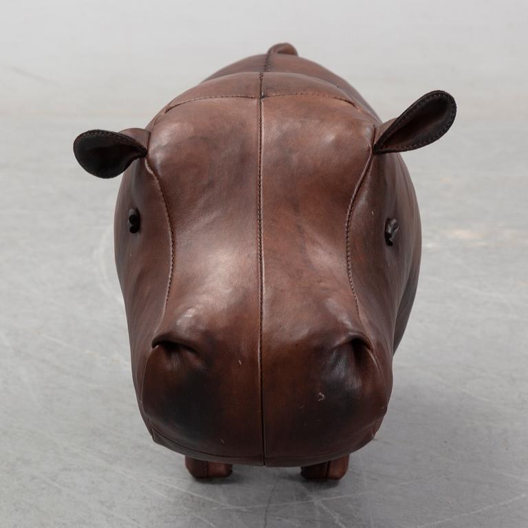 Dimitri Omersa & Co, a leather foot stool.