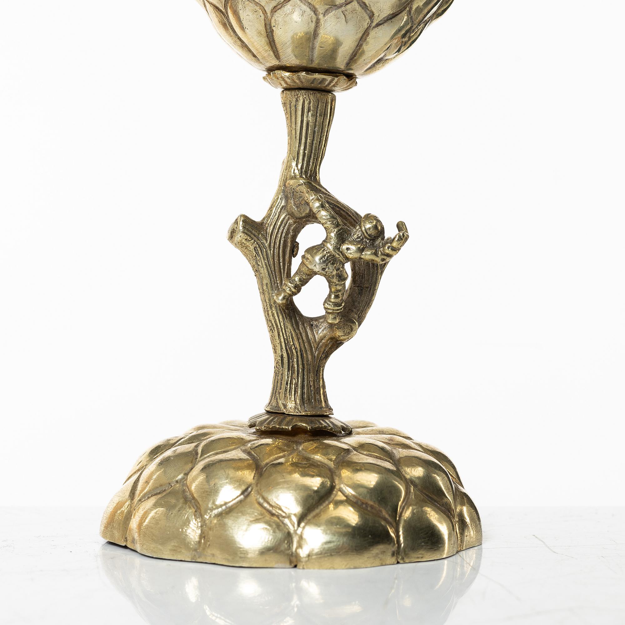 A silver gilt grape cup, historicism, 19th Century.