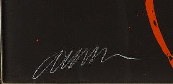 Arman, silkscreen in colours, signed 54/120.