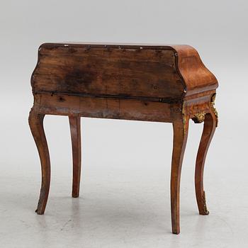 A rococo rosewood parquetry and gilt-brass mounted secretaire by J. H. Reimers (master in Stockholm 1754-73).