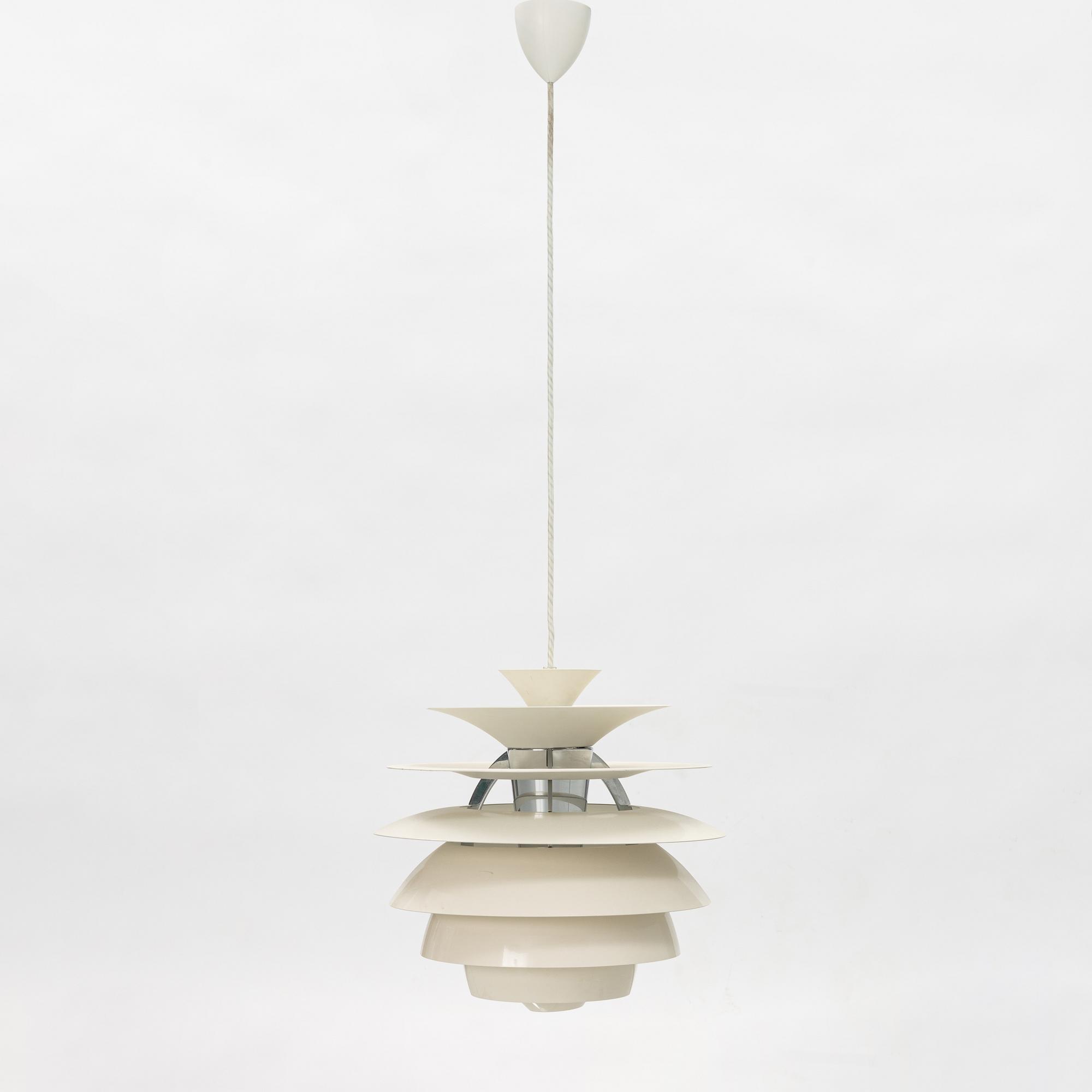Poul Henningsen, a 'PH Snowball' ceiling lamp, Louis Poulsen, Denmark.