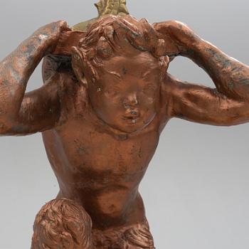 GINO MANCA, a concrete sculpture/pedestal, signed and dated 1971.