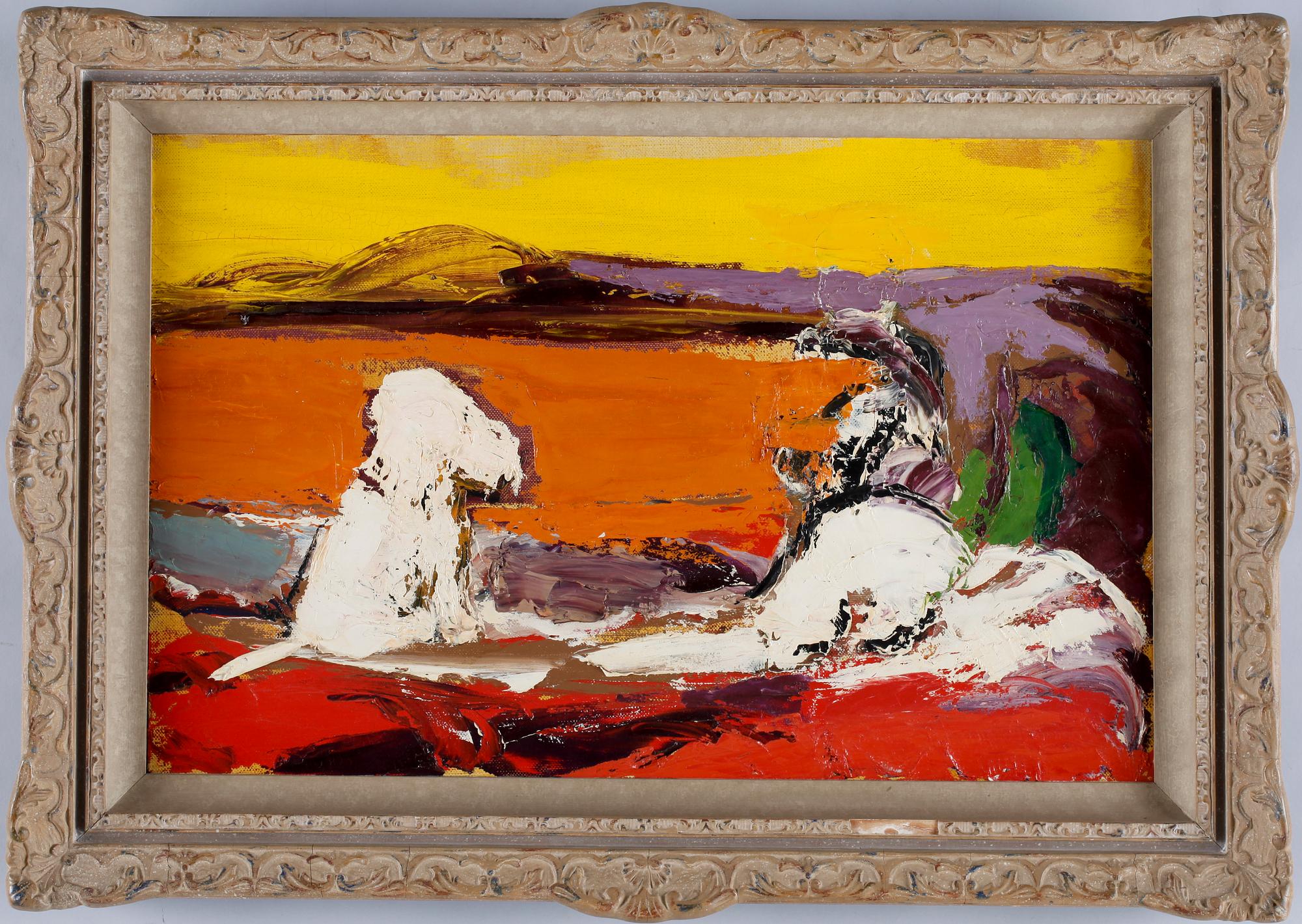 GUNNAR LÖBERG, olja på duk. Sign o dat 1947 på dukens kant a tergo.