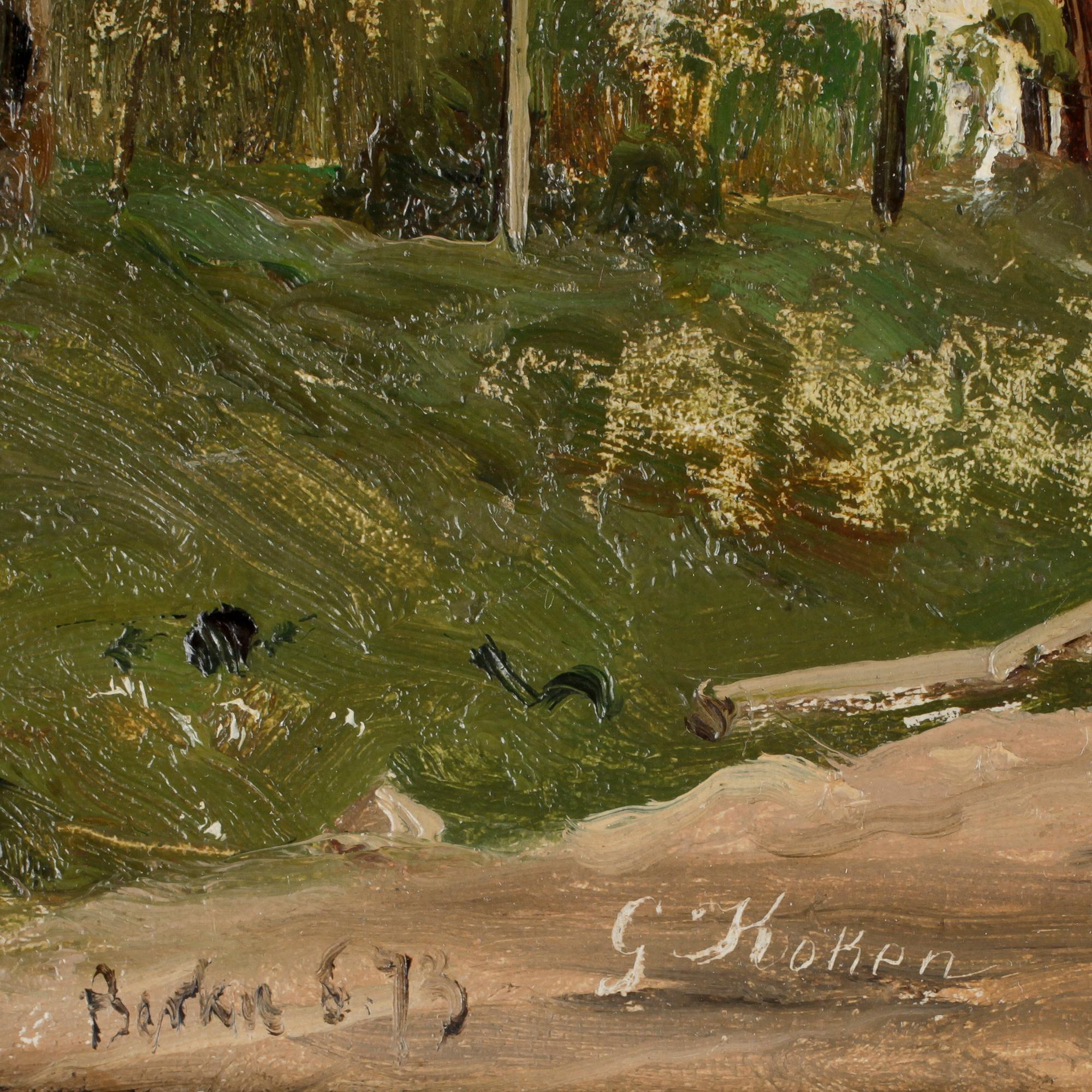 GUSTAV KOKEN, olja på duk, sign o dat-73.