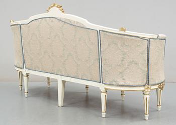 A Gustavian 1780's sofa by J. Malmsten.