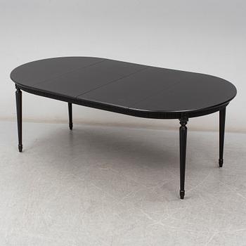 A gustavian style dining table, second half of the 20th century.