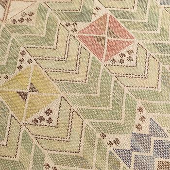 DRAPE. "Rågen". Flat weave. 187 x 130,5 cm. Signed AB MMF.