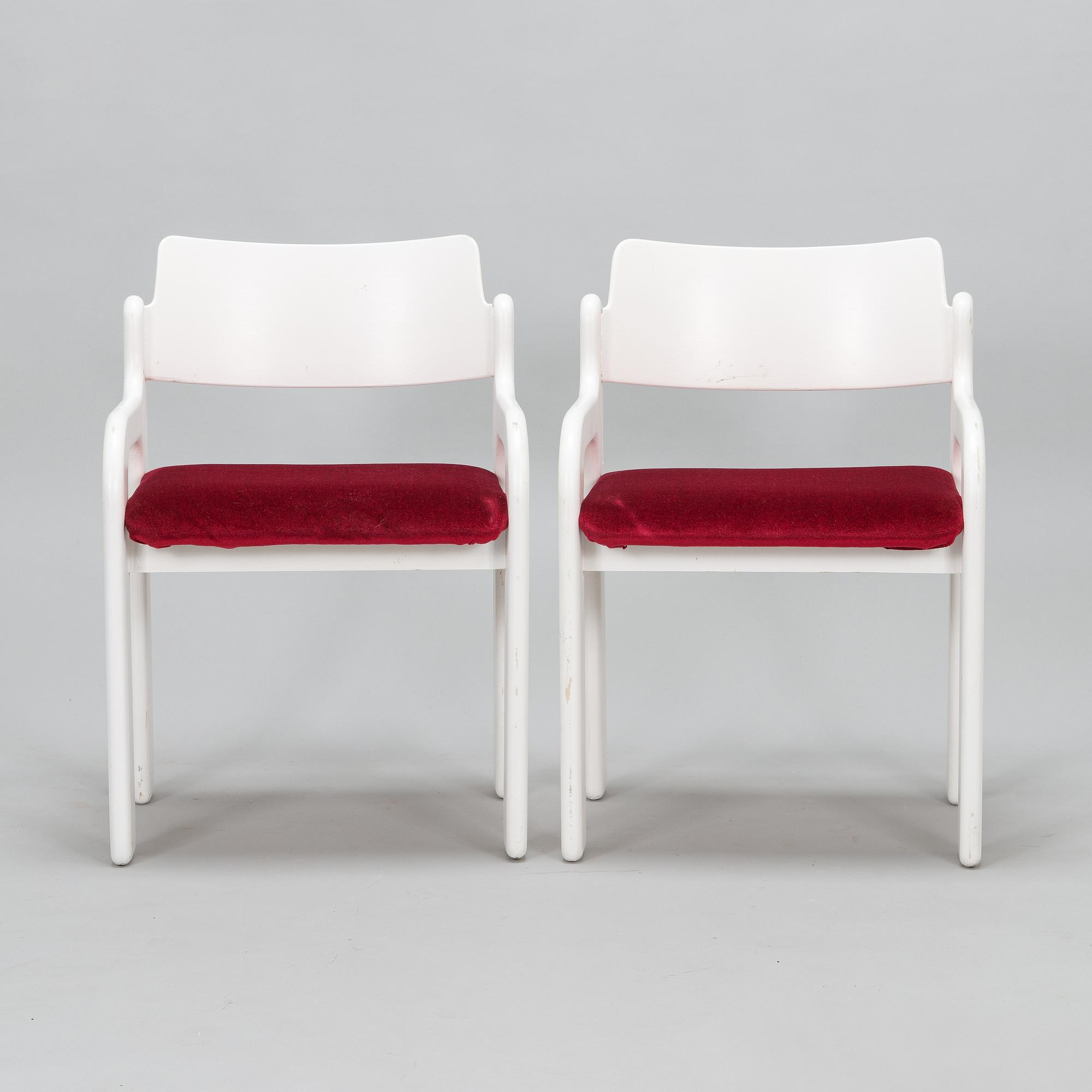 Eero Aarnio, stolar, 4 st, "Flamingo", Asko, 1970-tal.