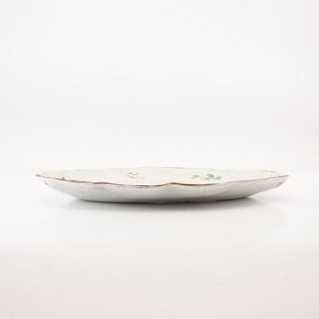 Platter, probably Strasbourg, mid-18th century, faience.