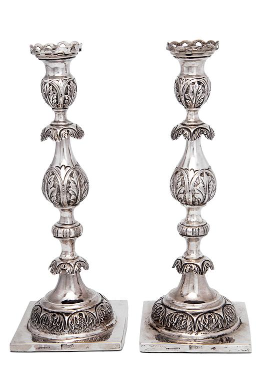 CANDLESTICKS A PAIR.