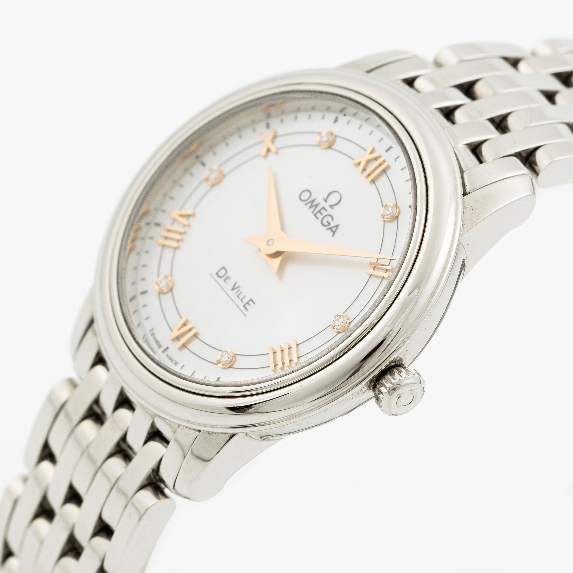 Omega, De Ville, Prestige, "Mother of Pearl Dial", wristwatch, 27.4 mm.