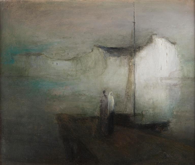 Elvi Maarni, Two Figures on the Jetty.