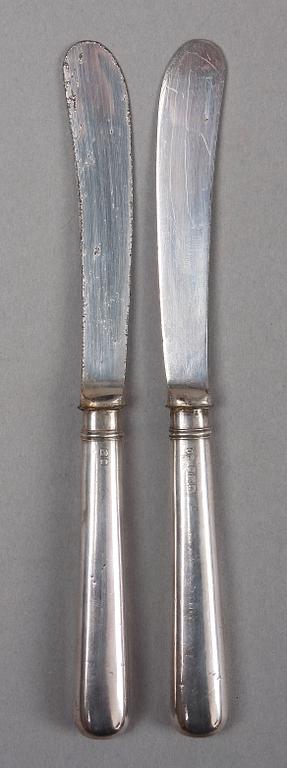 PARTI SILVER, 19 delar, Sverige, England, Ryssland, ca 1900-1930.