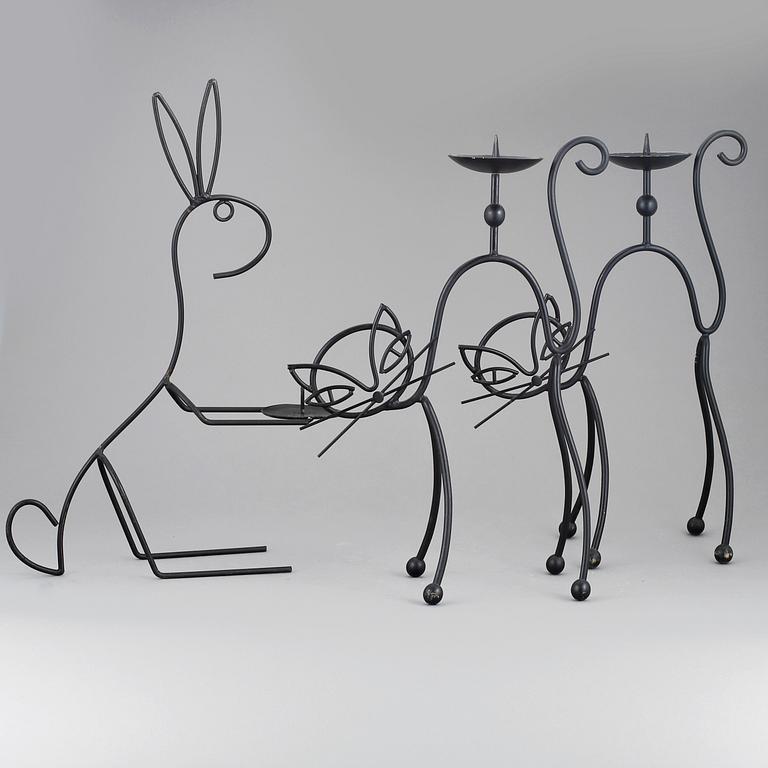 LJUSSTAKAR, 2+1 st, Gunnar Ander, Ystad metall.