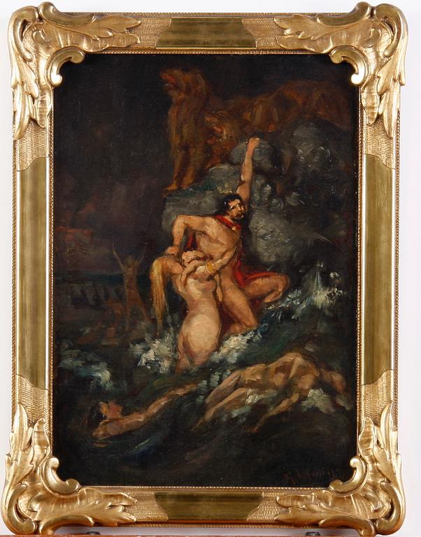 ARSENIUS, GEORG. Olja på duk. Sign.