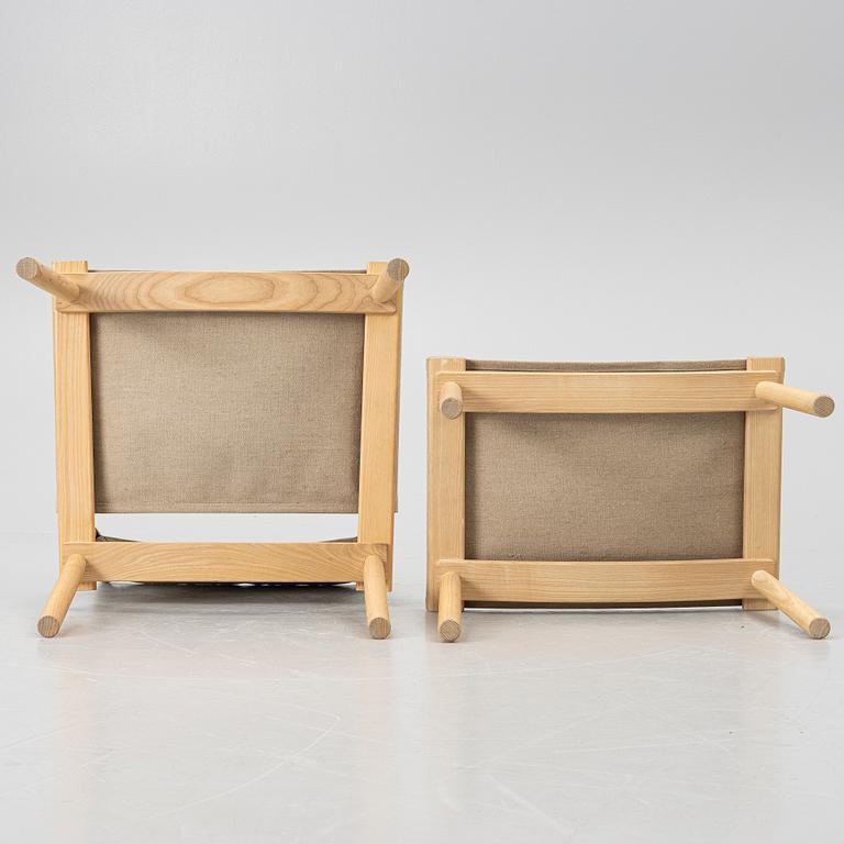 Jasper Morrison & Wataru Kumano, fåtölj med fotpall, "December Chair" Nikari, Finland.