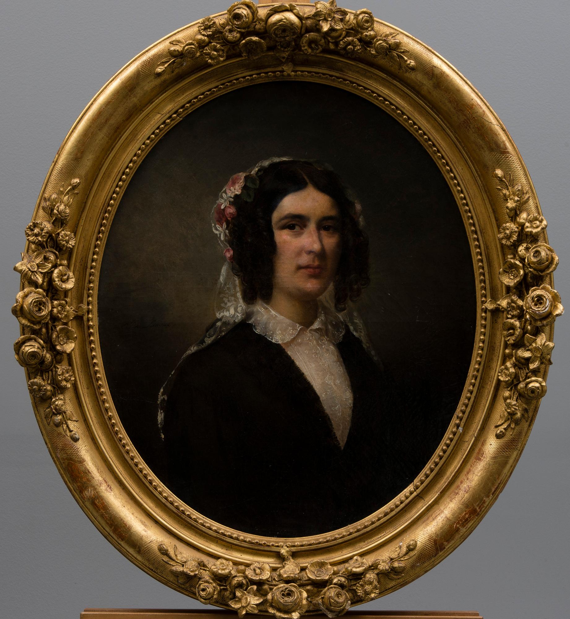 FRANÇOIS-ÉMILE DE LANSAC, olja på duk, signerad.