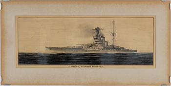 CARL HENDEL FRIBERG, blyertsteckningar, 2 st, signerade och daterade -44, -45.