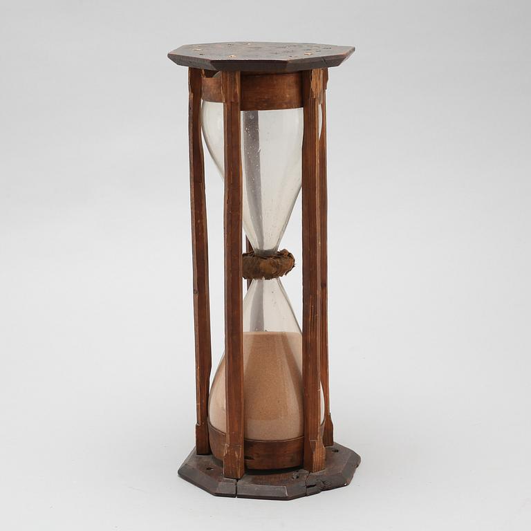 one 19th century hourglass.