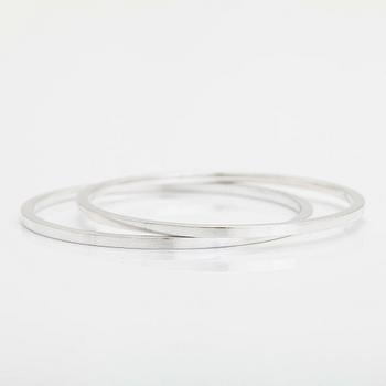 Georg Jensen, Two sterling silver bangles, model 51A.