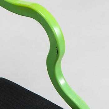 Yrjö Kukkapuro, A pair of 1980s 'Experiment' open armchairs for Avarte, Finland.