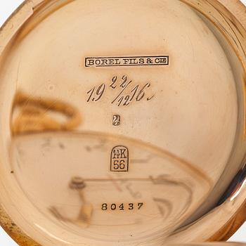 Borel fils & Cie, pocket watch, hunter, quarter repeater, 54 mm.