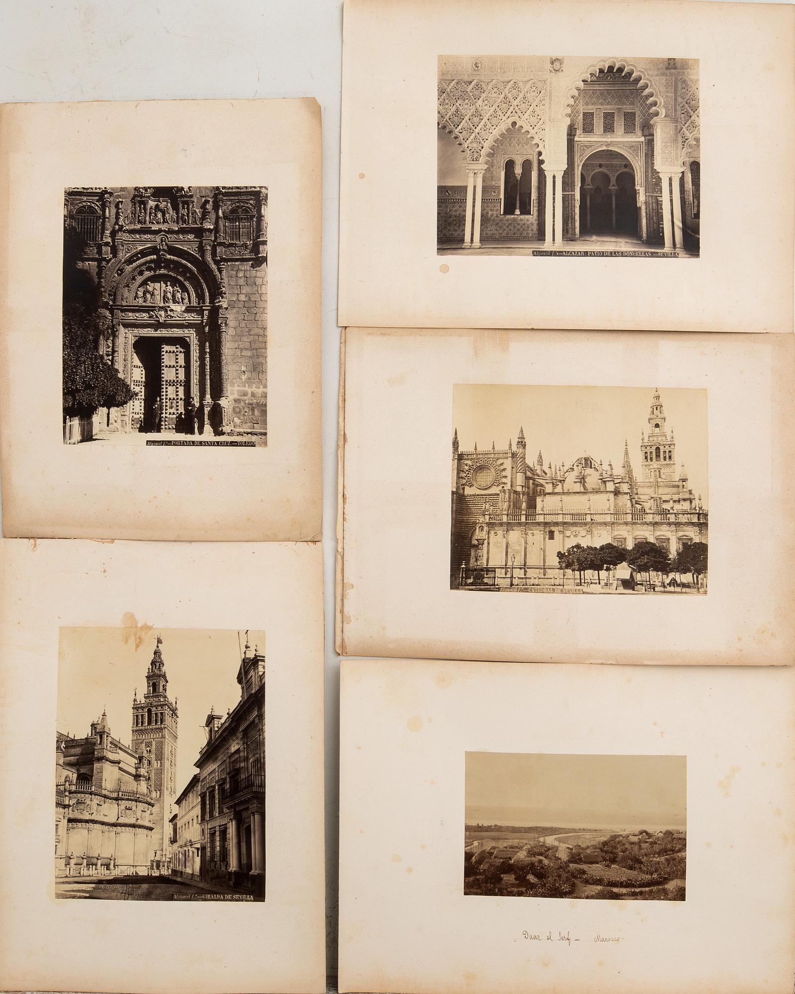 Photographs  11 boxes mostly Sevilla/Spain around 1900.