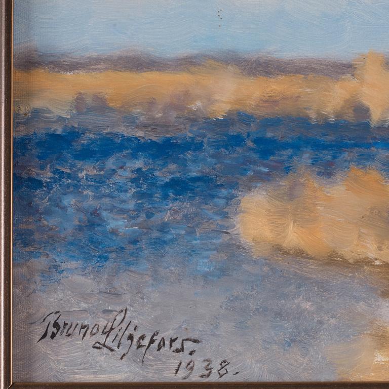 Bruno Liljefors, Swans in flight.