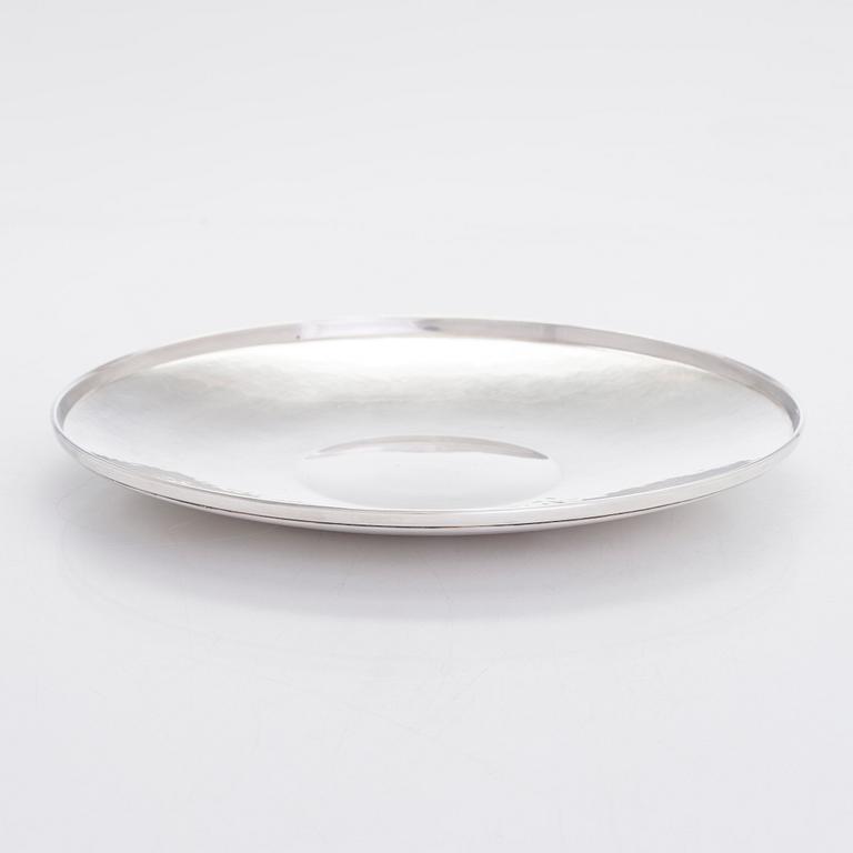 Tapio Wirkkala, silver dish, Kultakeskus, Hämeenlinna 1978.