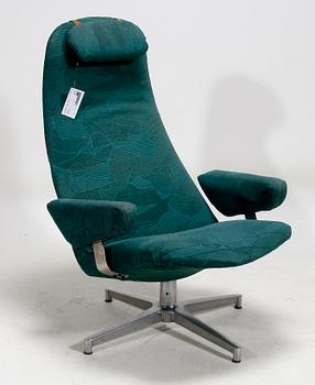 FÅTÖLJ, "Contourette Roto" Alf Svensson för DUX. 1964.