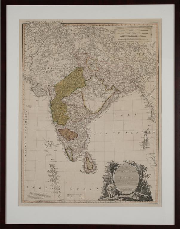 KARTA, etsning, 1800-tal.