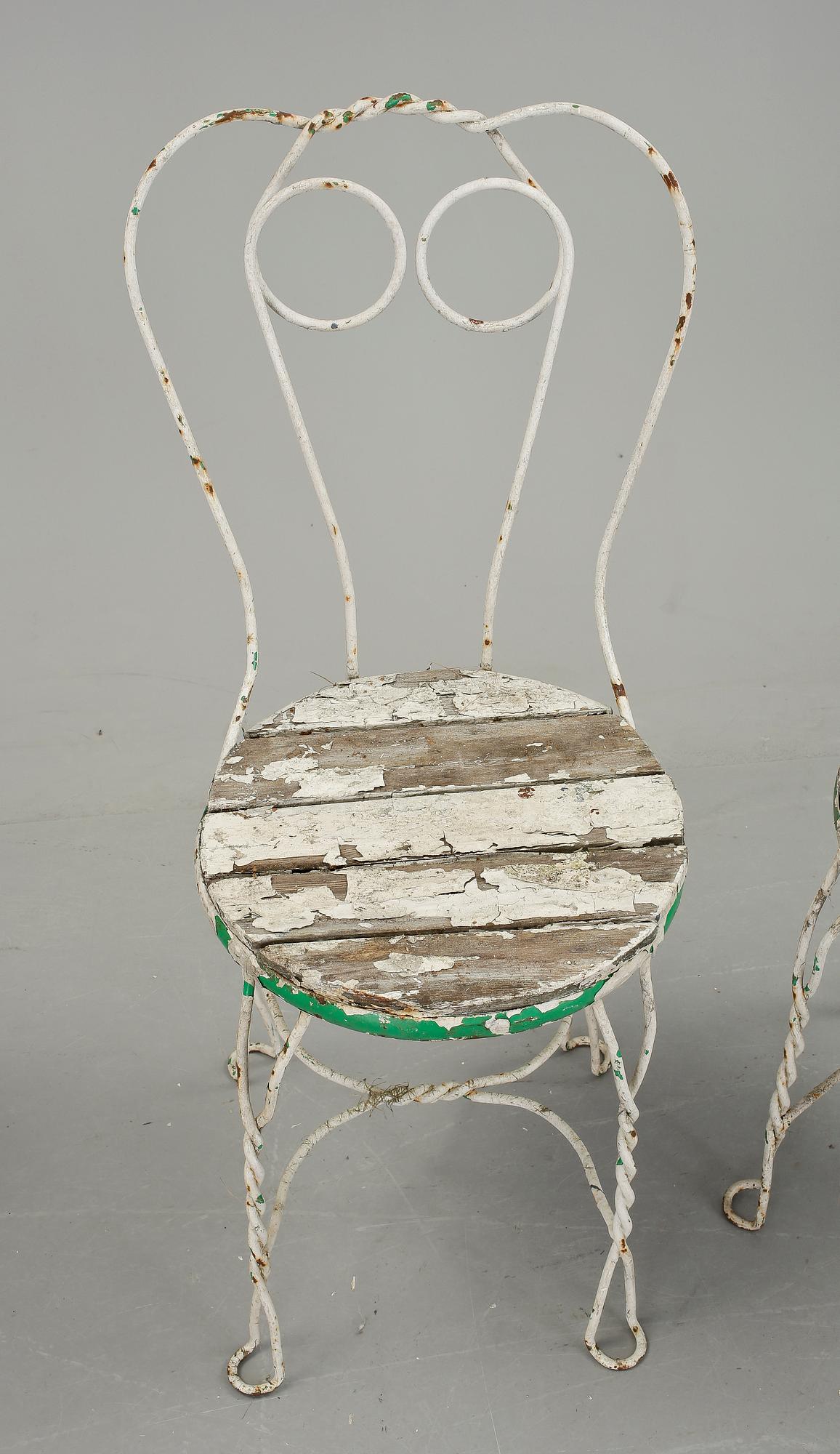 CAFÈSTOLAR, 4 st. 1900-talets andra kvartal.