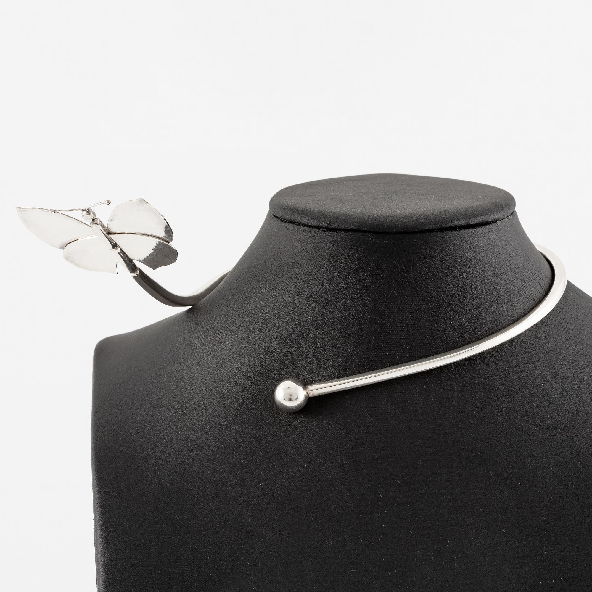 Sigurd Persson, a necklace, sterling silver with gilding, Stockholm 1995.
