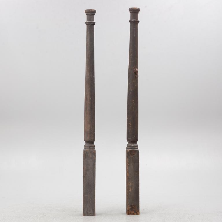 Columns, a pair, circa 1900.