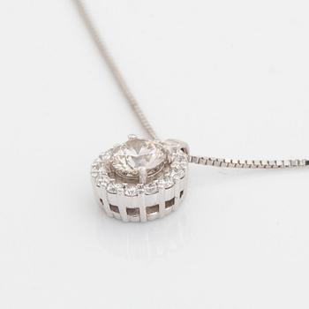 Collier med briljantslipade diamanter.