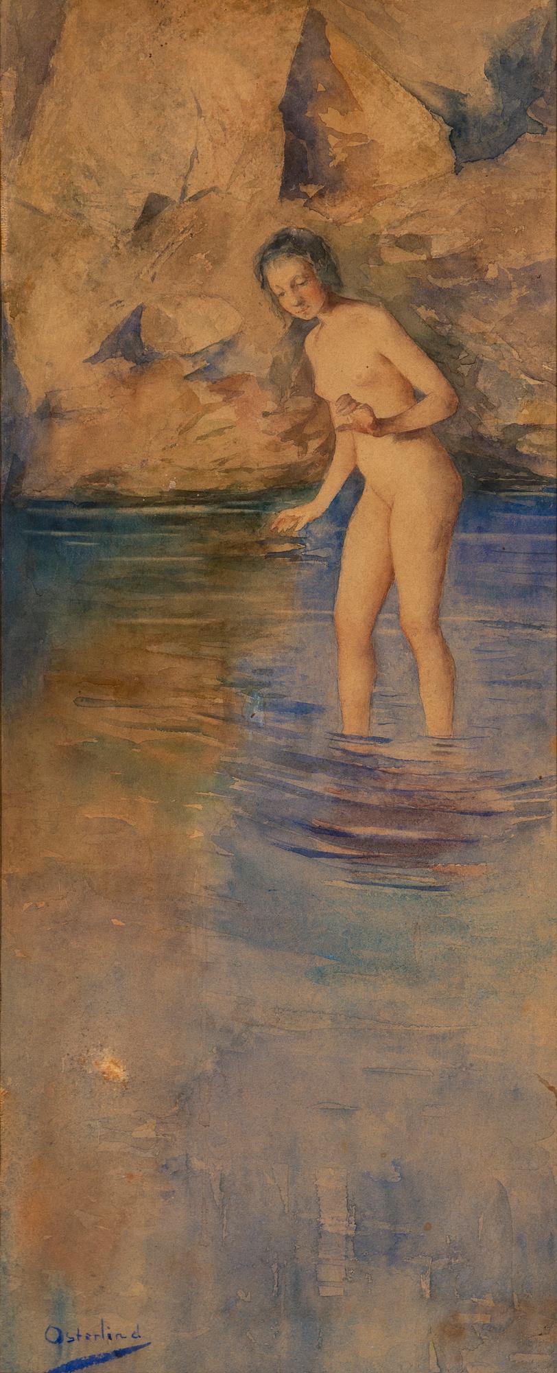 ALLAN ÖSTERLIND, watercolor, signed.