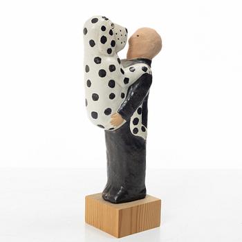 Lisa Larson, a stoneware sculpture, "Friends", K-Studion, Gustavsberg.