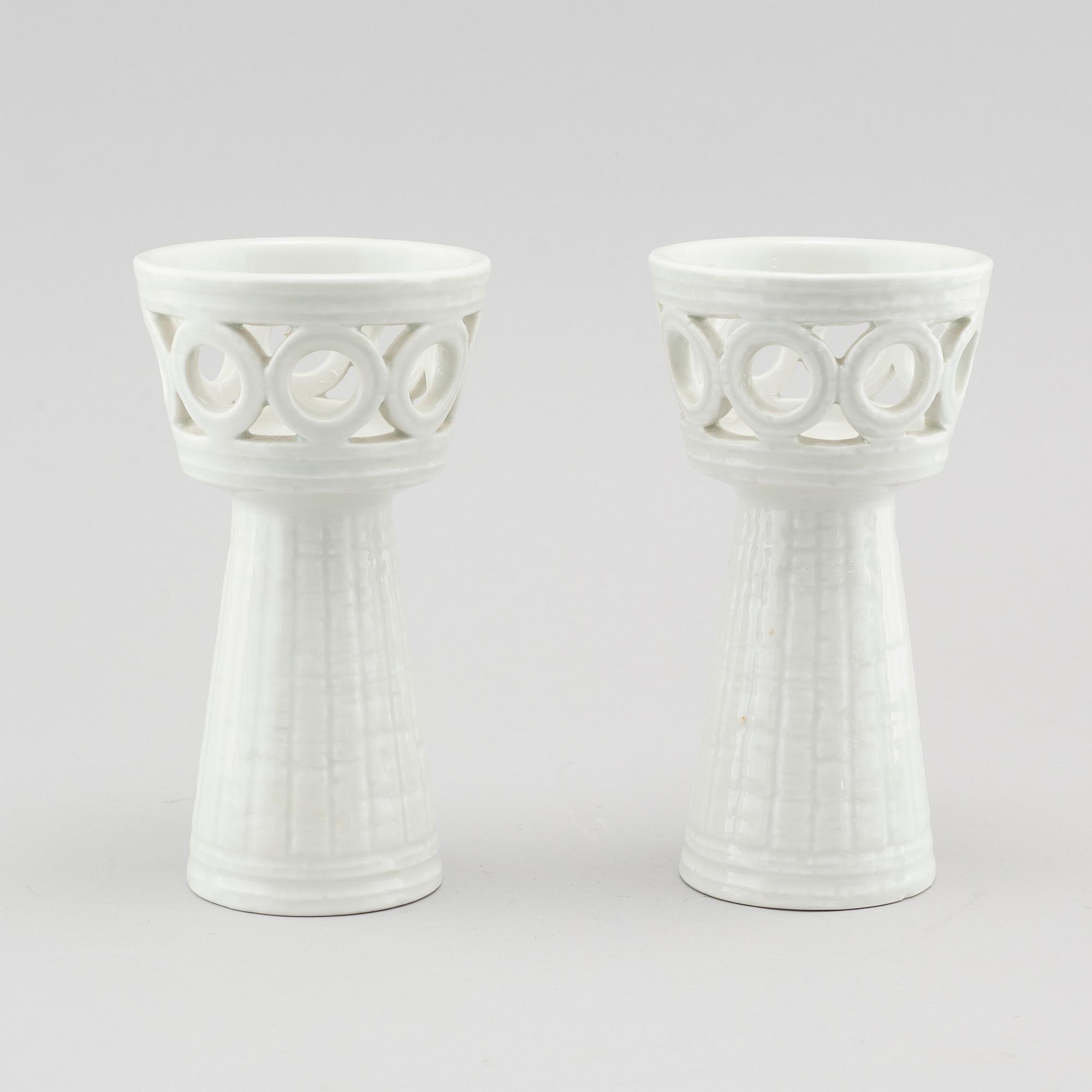 A pair of stoneware vases, model "Olympia", Rörstrand.