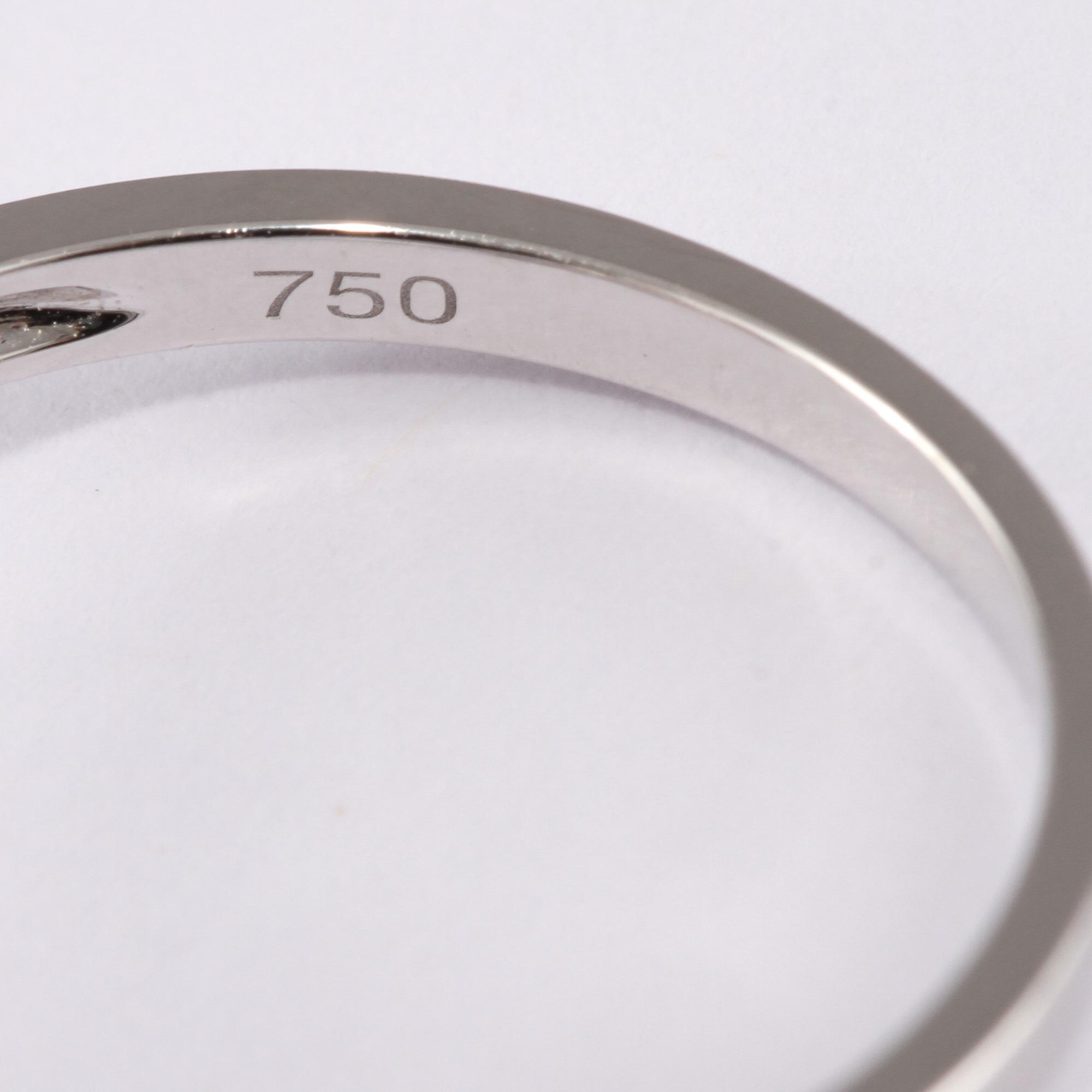 RING, 18k vitguld med briljantslipade diamanter, totalt 0.61 ct. Vikt 3 g.