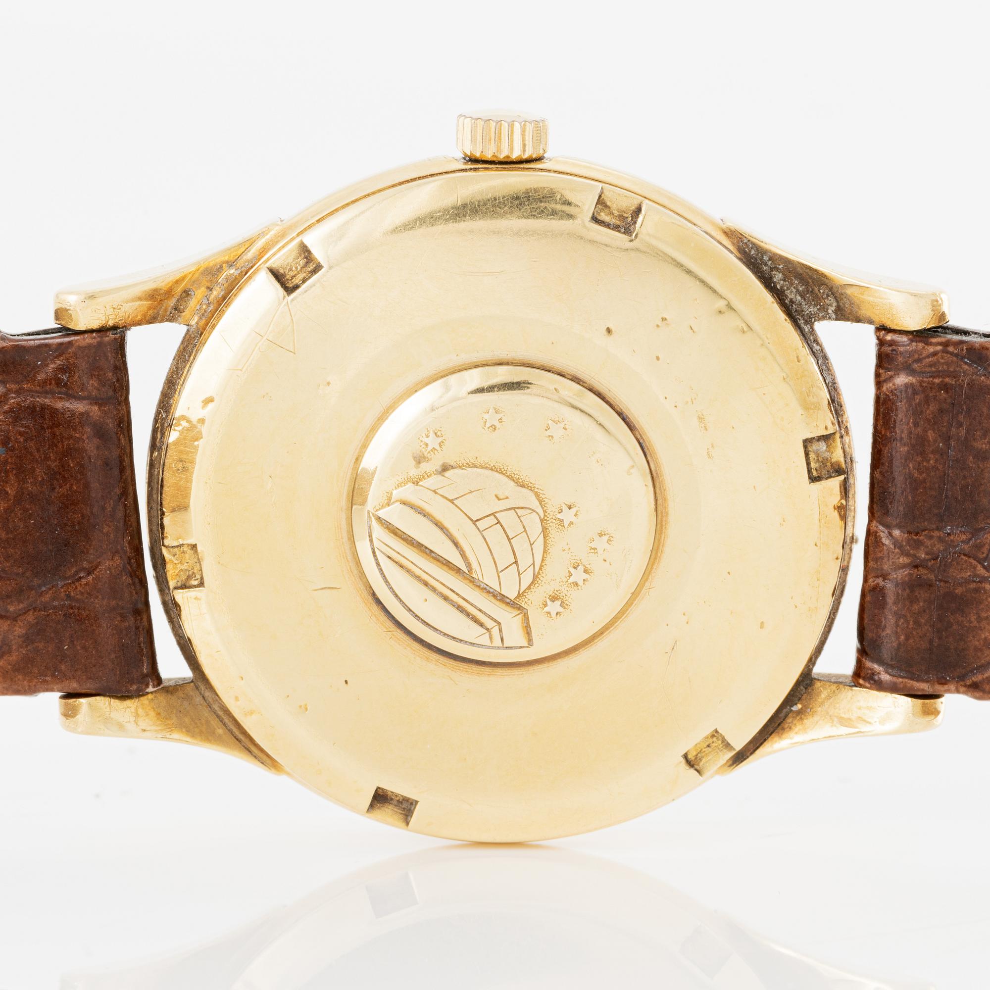 Omega, Constellation, "Pie-pan", armbandsur, 34,5 mm.