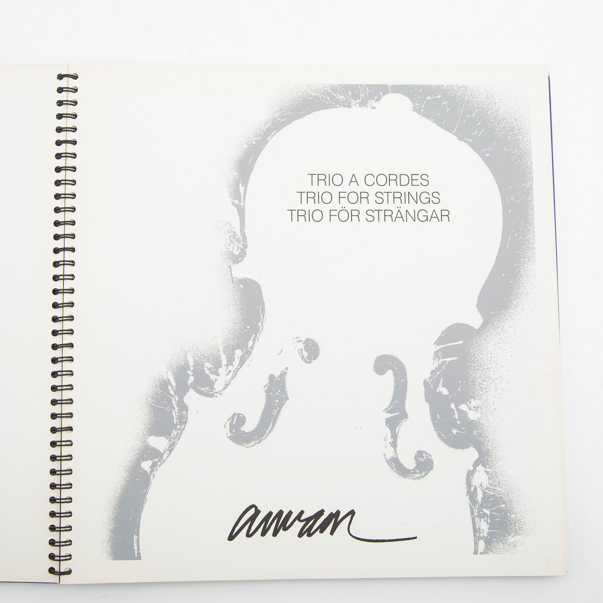 Art books 6 pcs; 3 x Arman, 2 x Wunderlich, 1 x Cesar (signed).