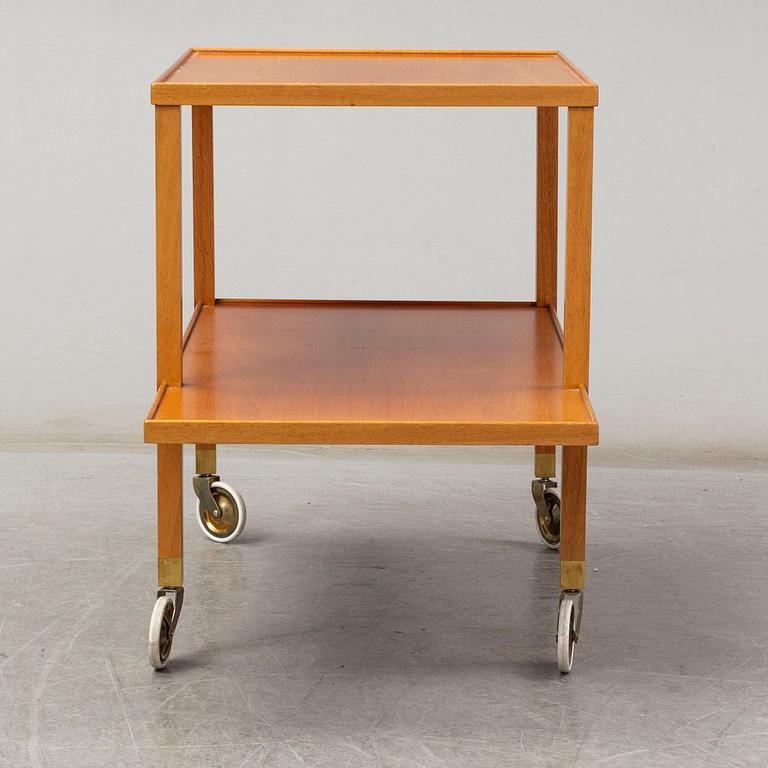 JOSEF FRANK, a model 470 walnut tea trolley for Svenskt Tenn, Sweden.