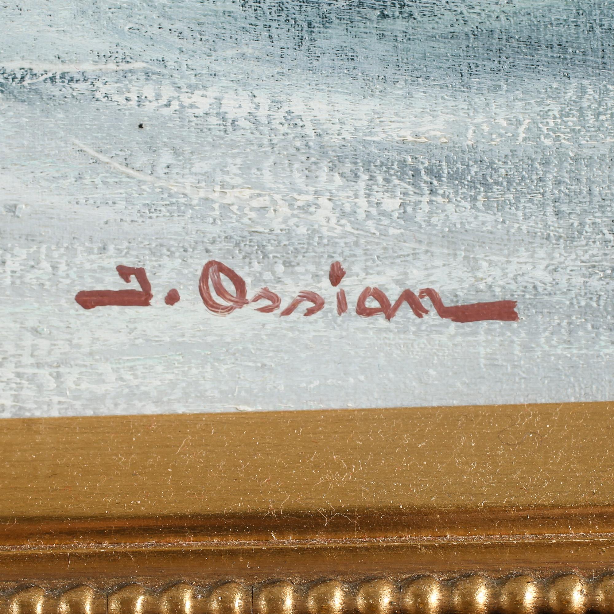 JOHAN OSSIAN-ANDERSSON, olja på duk, signerad.