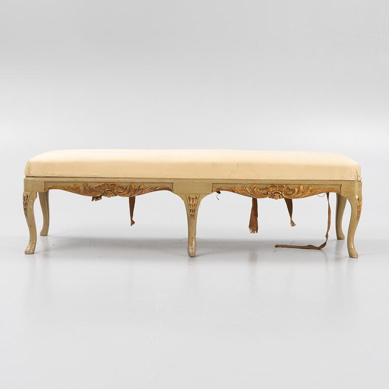 A Rococo style bench, first half of the 20th century.