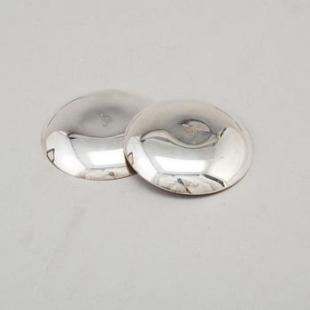 EGON LAURIDSEN, fat, 6 st, sterlingsilver och emalj, Danmark.