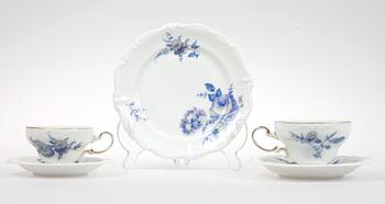TE- och KAFFESERVIS, 38 delar, porslin,"Pompadour", Rosenthal.