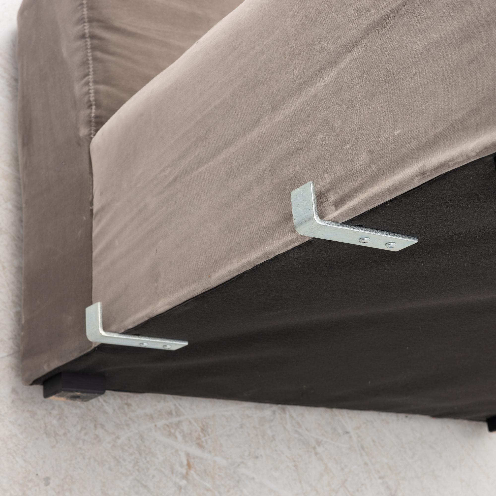 A "Mags" three-piece modular sofa from HAY, Denmark.