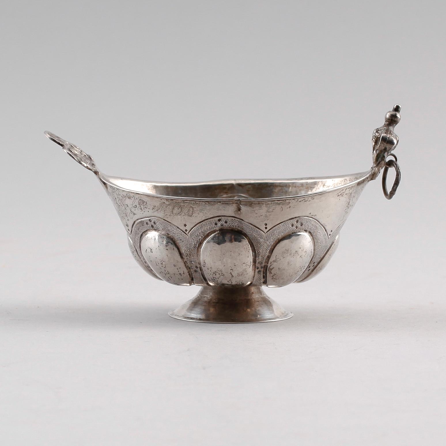 KÅSA, silver, Johan Henrik Leffler, Falun 1799-1836. Vikt ca 52 g.