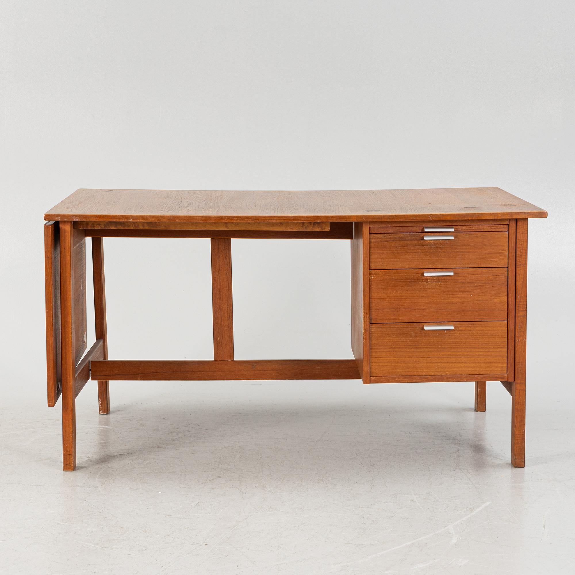 A 1960's teak desk.
